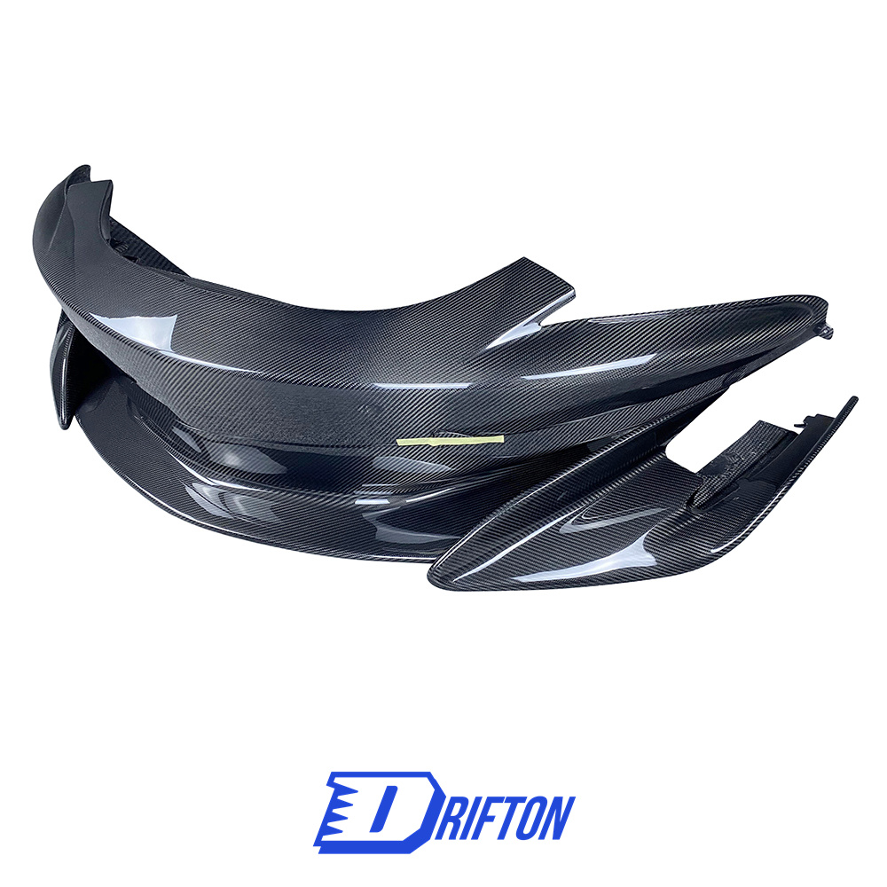600LT Style Dry Carbon Fiber Front Bumper For Mclaren 570S 2015-2020