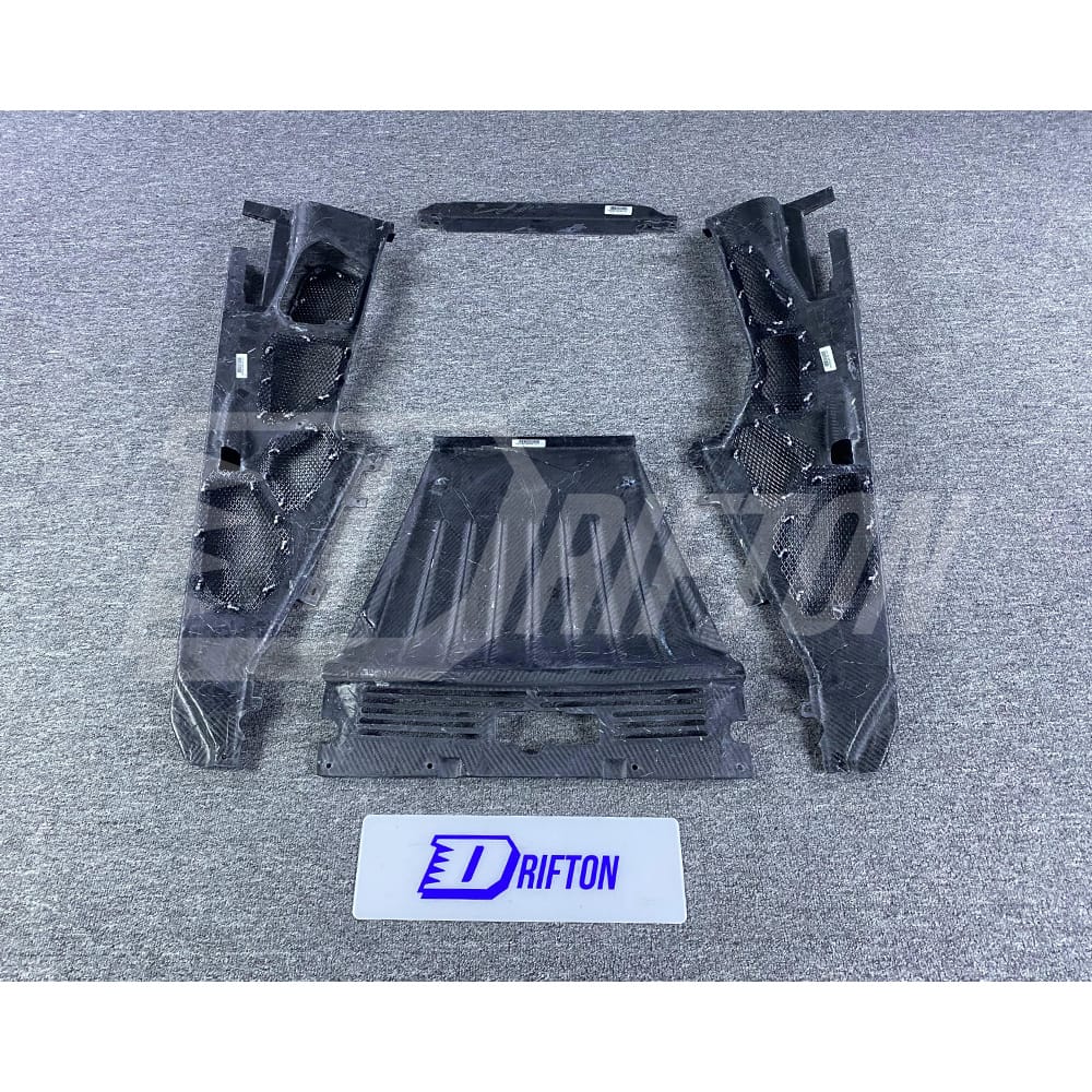 Dry Forged Carbon Fiber Engine Cover Kit For Lamborghini Huracan LP610-4