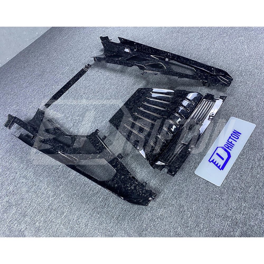 Dry Forged Carbon Fiber Engine Cover Kit For Lamborghini Huracan LP610-4