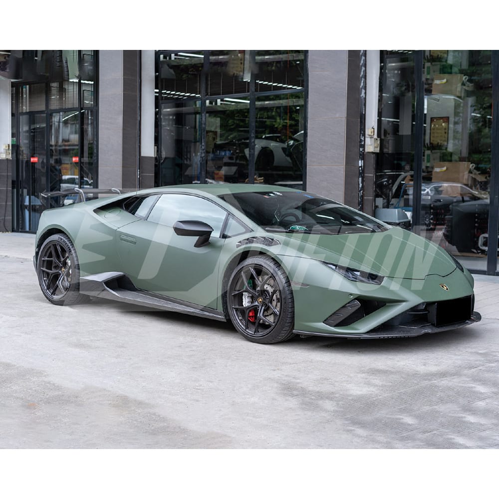 Novitec Style Forged Dry Carbon Fiber Side Skirt For Lamborghini Huracan EVO RWD 2019-2020