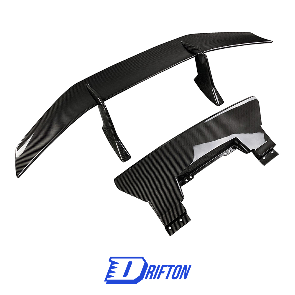Performance Style Dry Carbon Fiber Rear Spoiler With Trunk Lid For Lamborghini Huracan LP610-4 LP580 2014-2016
