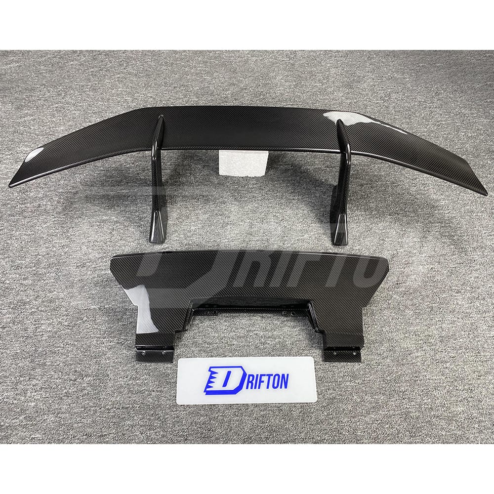 Performance Style Dry Carbon Fiber Rear Spoiler With Trunk Lid For Lamborghini Huracan LP610-4 LP580 2014-2016