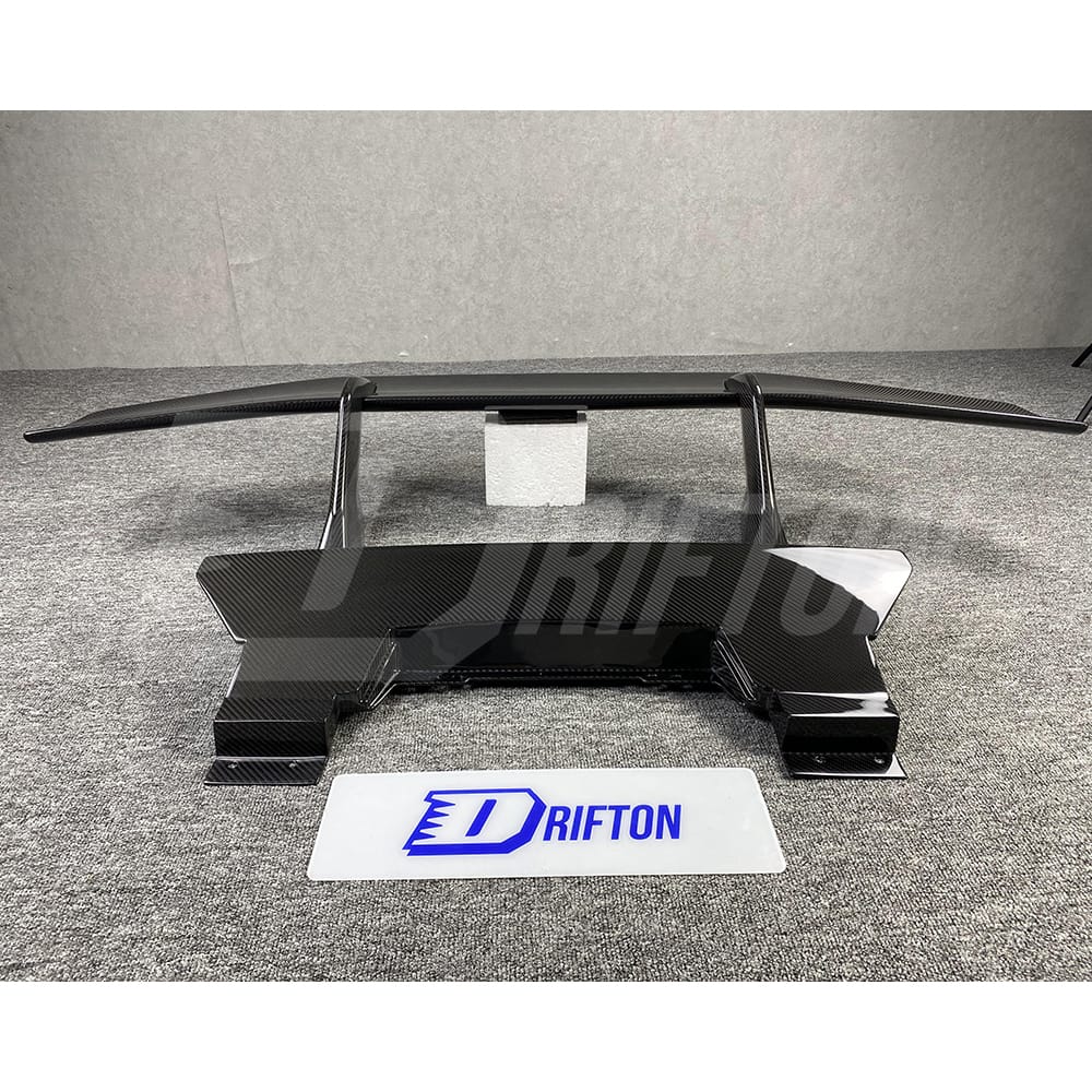 Performance Style Dry Carbon Fiber Rear Spoiler With Trunk Lid For Lamborghini Huracan LP610-4 LP580 2014-2016