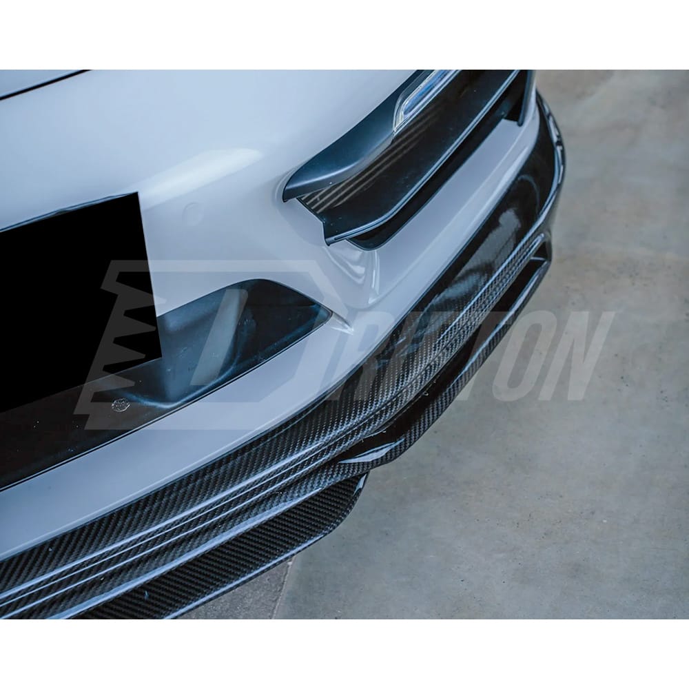 Techart Style Dry Carbon Fiber Front Lip For Porsche 911 992 Carrera S 2019-2023