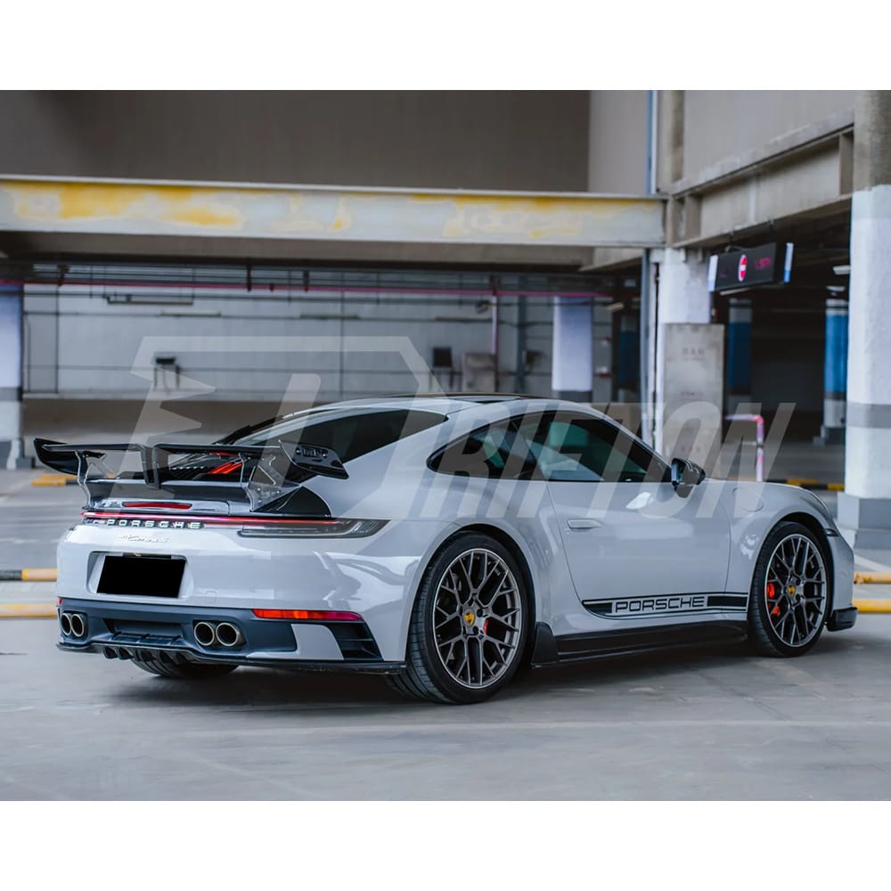 Techart Style Dry Carbon Fiber Front Lip For Porsche 911 992 Carrera S 2019-2023