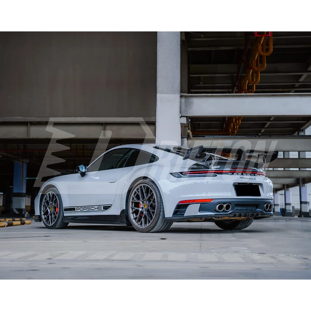 Techart Style Dry Carbon Fiber Front Lip For Porsche 911 992 Carrera S 2019-2023