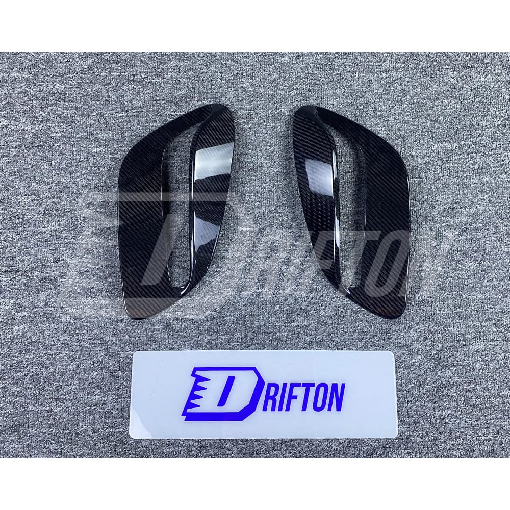Techart Style Dry Carbon Fiber Side Vent Covers For Porsche 911 992 Turbo S 2019-2023