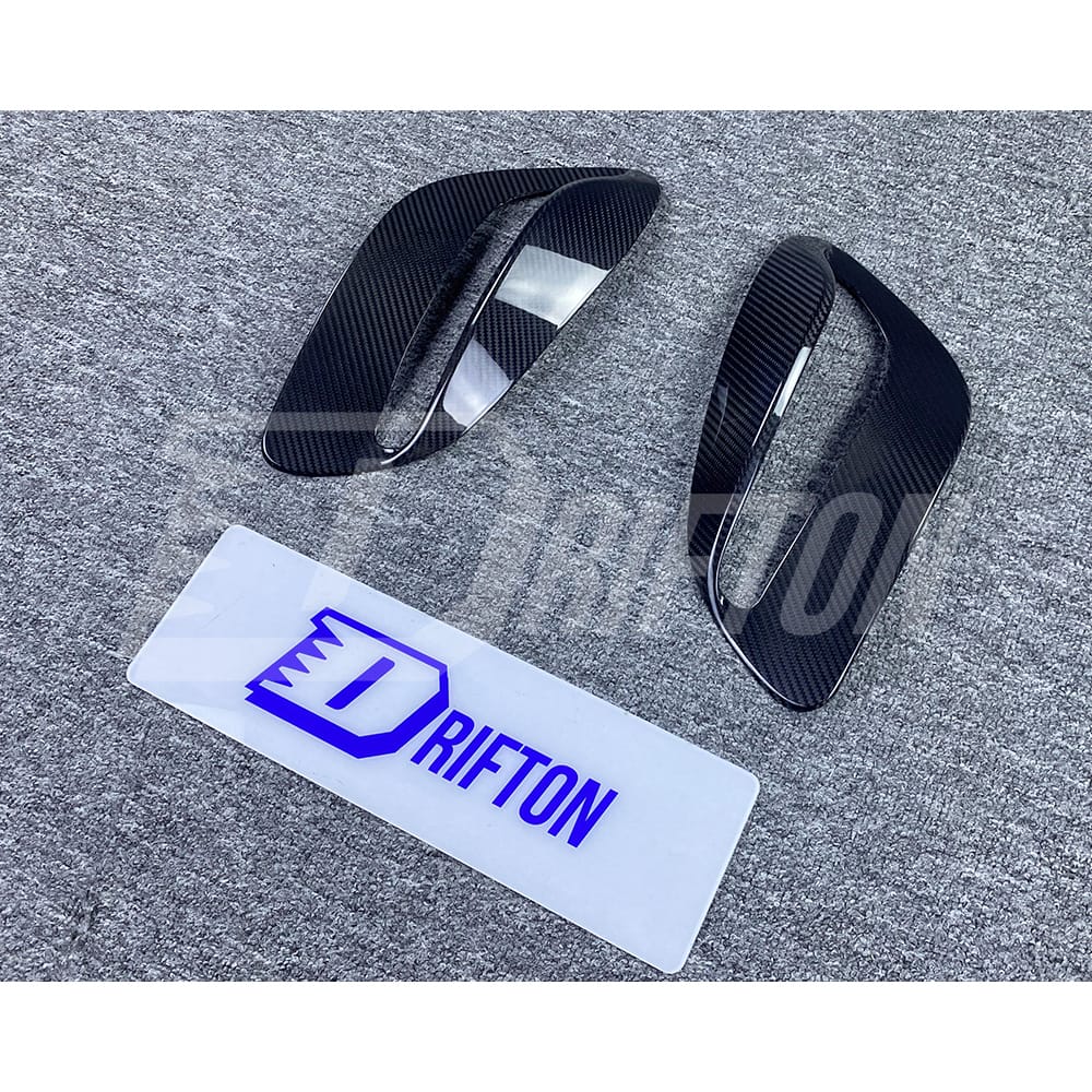 Techart Style Dry Carbon Fiber Side Vent Covers For Porsche 911 992 Turbo S 2019-2023