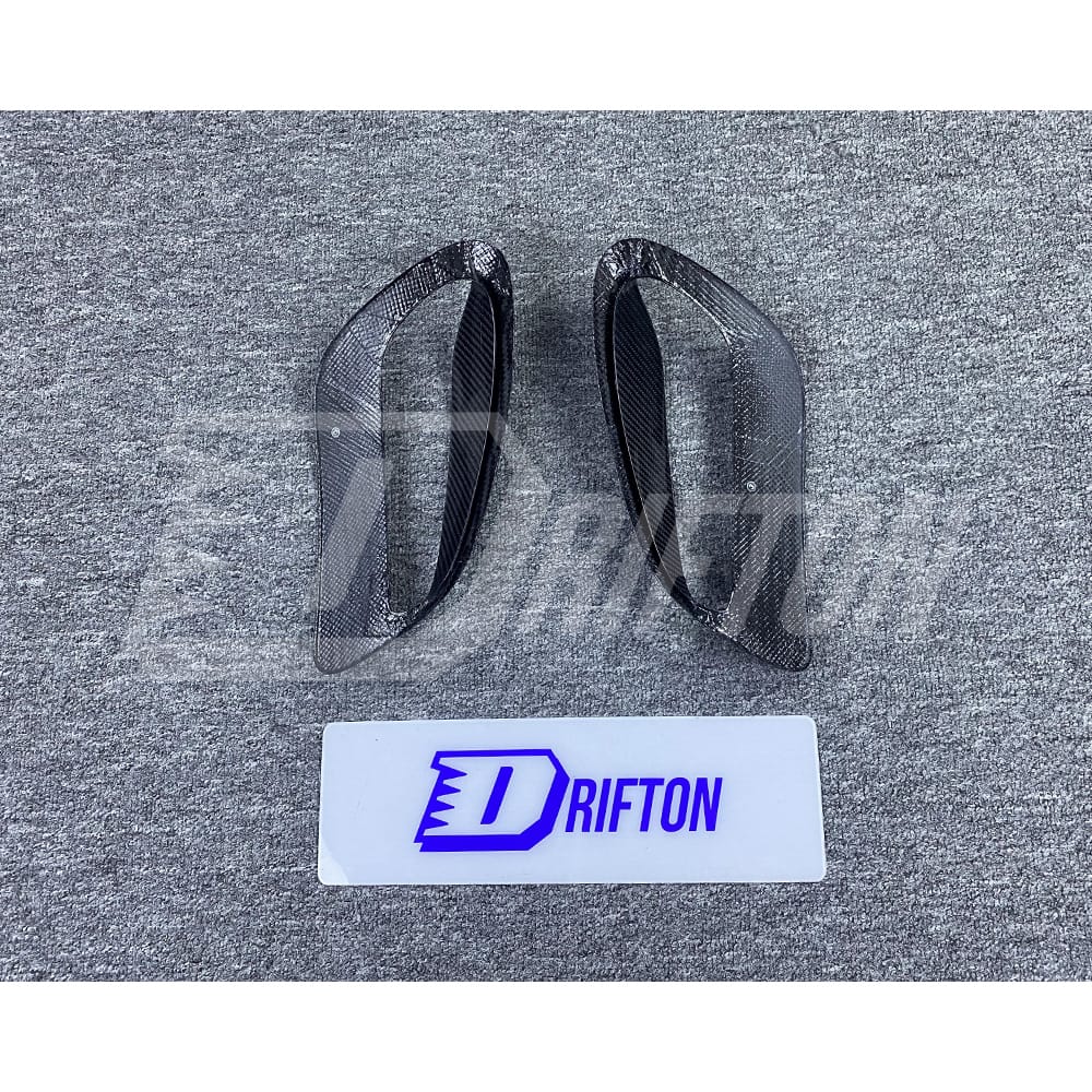 Techart Style Dry Carbon Fiber Side Vent Covers For Porsche 911 992 Turbo S 2019-2023