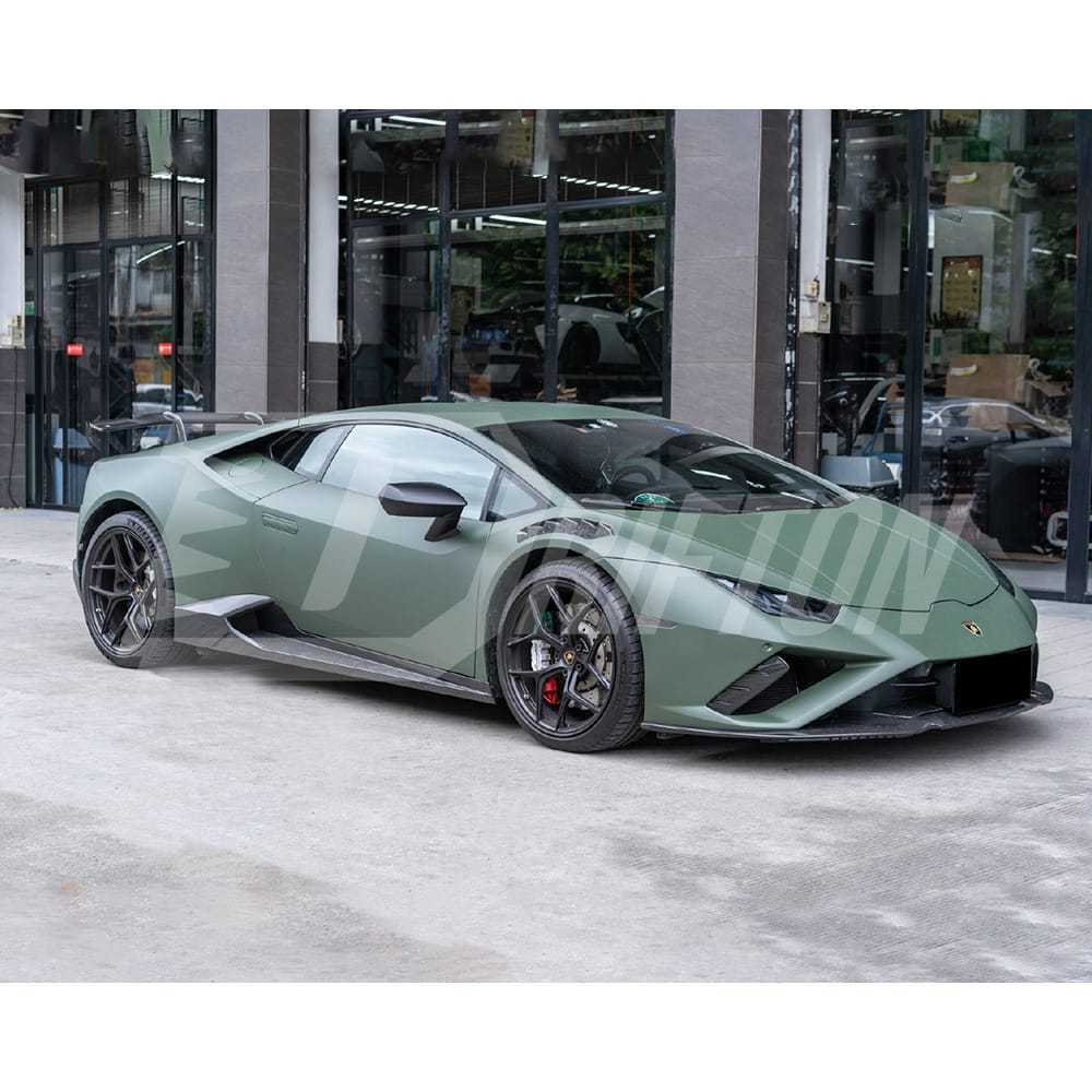Novitec Style Forged Dry Carbon Fiber Side Skirt For Lamborghini Huracan EVO RWD 2019-2020