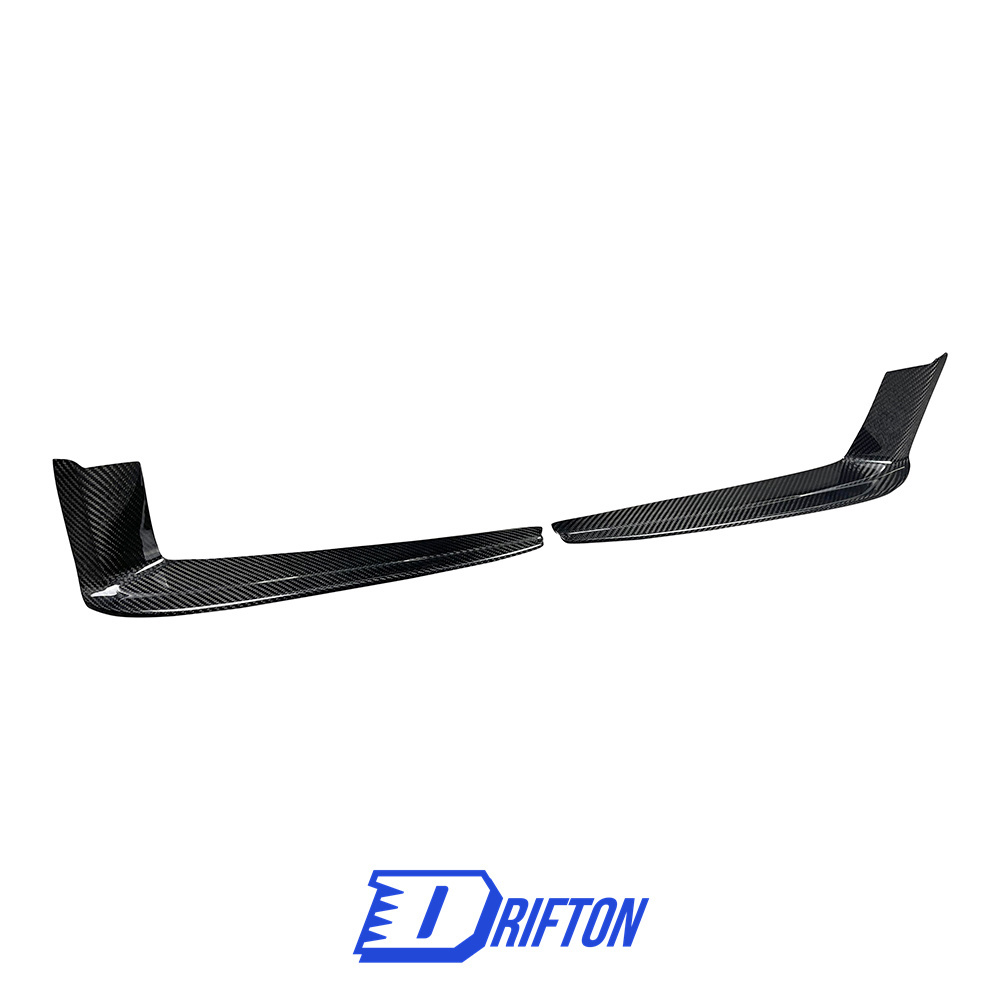 OEM Style Dry Carbon Fiber Front Bumper Vent Cover Trim For Porsche 911 992 Carrera 2019-2023