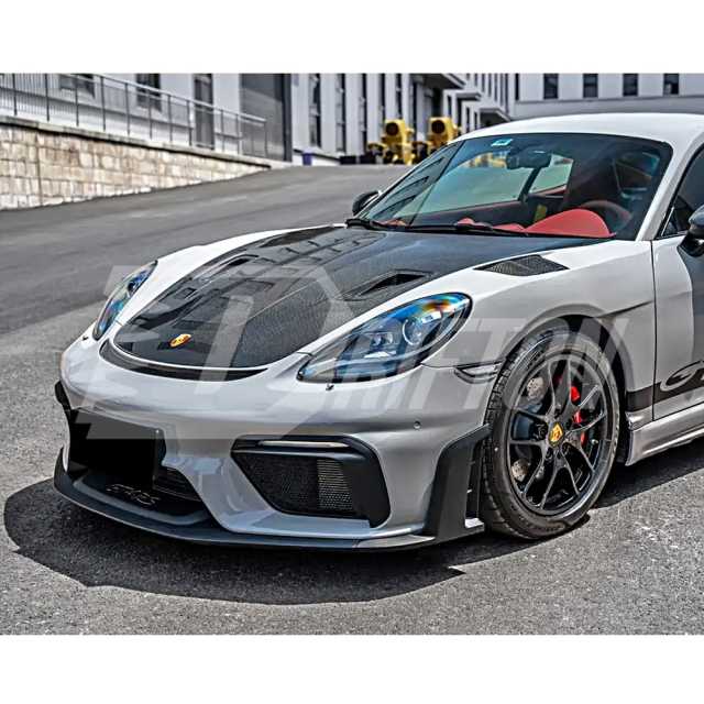 RS Style Carbon Fiber Hood For Porsche 718 Cayman Boxster 2016-2020
