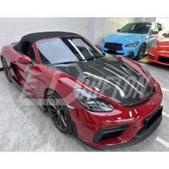 RS Style Carbon Fiber Hood For Porsche 718 Cayman Boxster 2016-2020