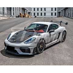 RS Style Carbon Fiber Hood For Porsche 718 Cayman Boxster 2016-2020