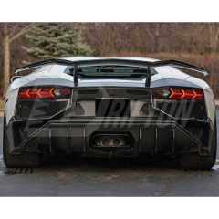 SV Style Dry Carbon Fiber Rear Bumper For Lamborghini Aventador LP700-4 LP720 LP750 2011-2015