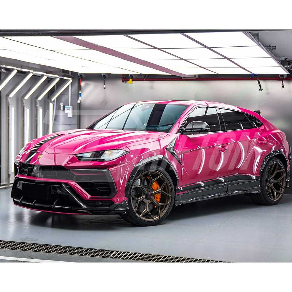 TC Style Dry Carbon Fiber Front Bumper Vent Canard For Lamborghini URUS