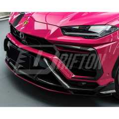 TC Style Dry Carbon Fiber Front Bumper Vent Canard For Lamborghini URUS