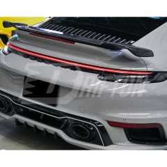 TechArt Style Dry Carbon Fiber Rear Spoiler For Porsche 911 992 Turbo S 2019-2023