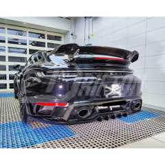 TechArt Style Dry Carbon Fiber Rear Spoiler For Porsche 911 992 Turbo S 2019-2023