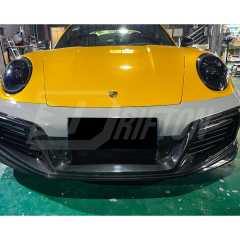 TechArt Style Dry Carbon Fiber With Portion Primer Front Bumper For Porsche 911 992 Turbo S Carrera 2019-2023