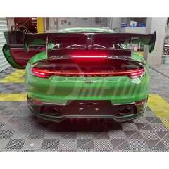 Techart Style Dry Carbon Fiber Rear Diffuser For Porsche 911 992 Carrera S 2019-2023
