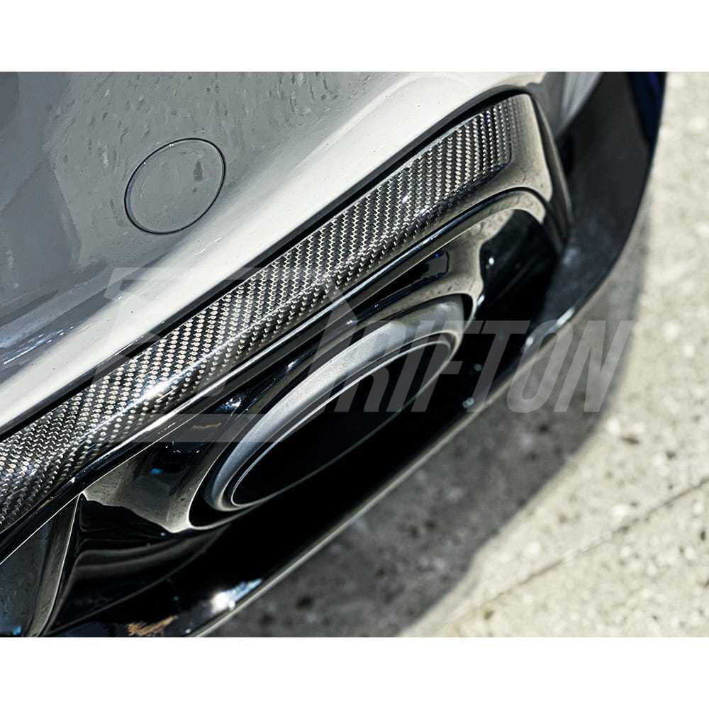 Techart Style Dry Carbon Fiber Rear Diffuser For Porsche 911 992 Turbo S 2019-2023
