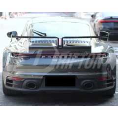 Techart Style Dry Carbon Fiber With Portion Primer Rear Spoiler For Porsche 911 992 Carrera S 2019-2023