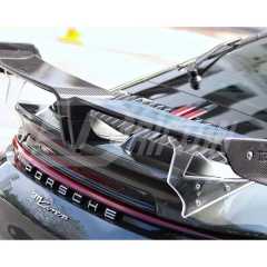 Techart Style Dry Carbon Fiber With Portion Primer Rear Spoiler For Porsche 911 992 Carrera S 2019-2023