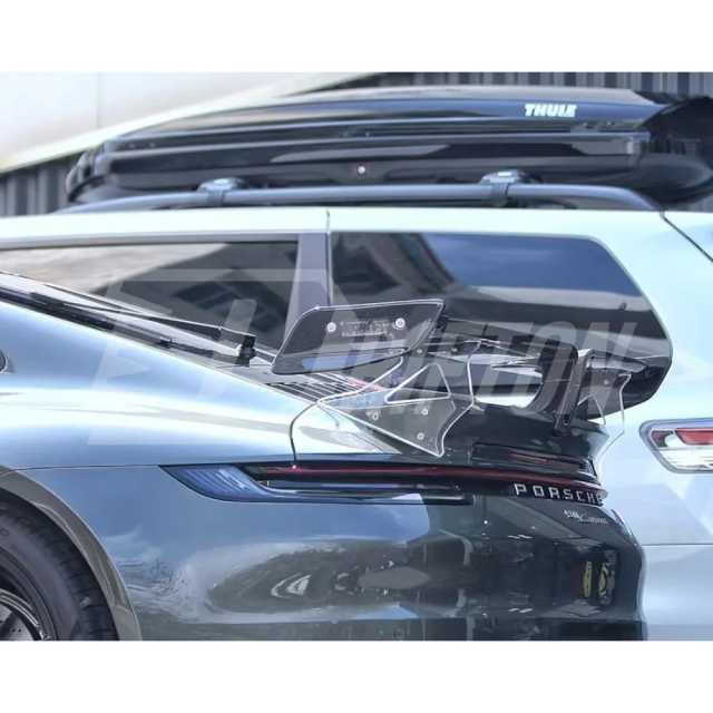 Techart Style Dry Carbon Fiber With Portion Primer Rear Spoiler For Porsche 911 992 Carrera S 2019-2023