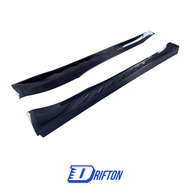 TopCar Style Dry Carbon Fiber Side Skirt For Porsche 911 992 Carrera S 2019-2023