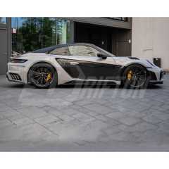 TopCar Style Dry Carbon Fiber Side Skirt For Porsche 911 992 Carrera S 2019-2023