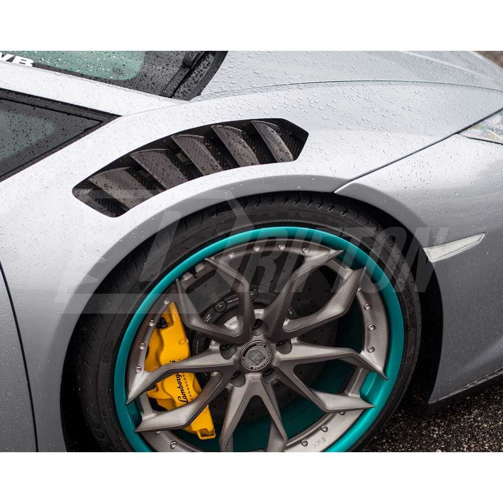 Vorsteiner Style Half Dry Carbon Fiber Front Fender For Huracan LP610-4 LP580 2014-2018