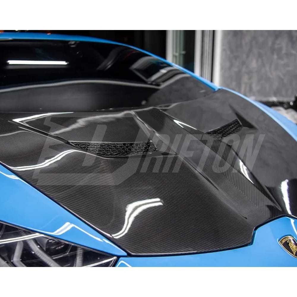 Vorsteiner Style Dry Carbon Fiber Hood For Lamborghini Huracan LP610 & LP580 & EVO & Tecnica 2014-2025