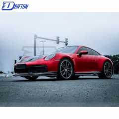 Z007 Style Dry Carbon Fiber Front Lip For Porsche 911 992 Carrera S 2019-2023
