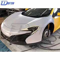 650S Style Dry Carbon Fiber Front Bumper With Grill, Undertray, Air Box For Mclaren MP4-12C