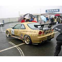 Top Secret Style Carbon Fiber Gt Wing For Nissan R34 GTT GTR 1998-2002