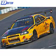 Auto Select Style Carbon Fiber Gt Wing For Nissan R34 GTT GTR 1998-2002