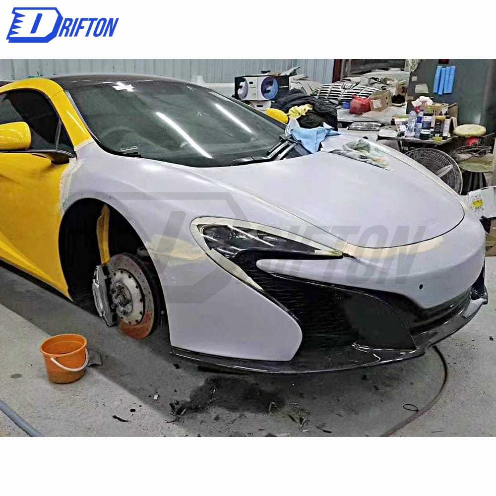 650S Style Dry Carbon Fiber Front Bumper With Grill, Undertray, Air Box For Mclaren MP4-12C