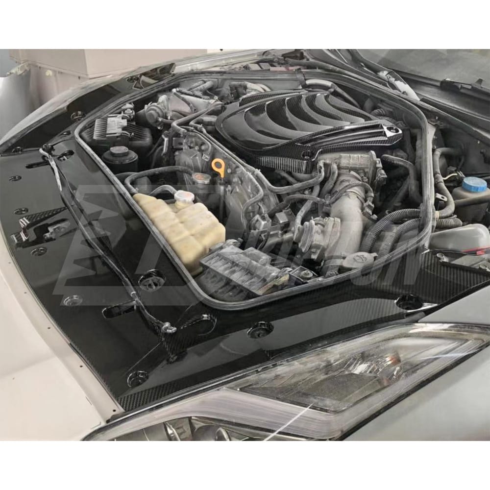 Carbon Fiber Cooling Plate & Battery Cover Engine Bay Panels For Nissan R35 GTR 2008-2016