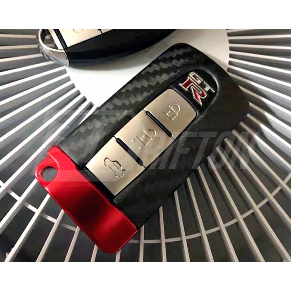 Carbon Fiber Remote Key Case Cover For Nissan R35 GTR 2008-2016