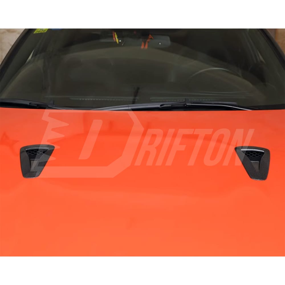 Dry Carbon Fiber Hood Vent For Nissan R35 GTR 2008-2019