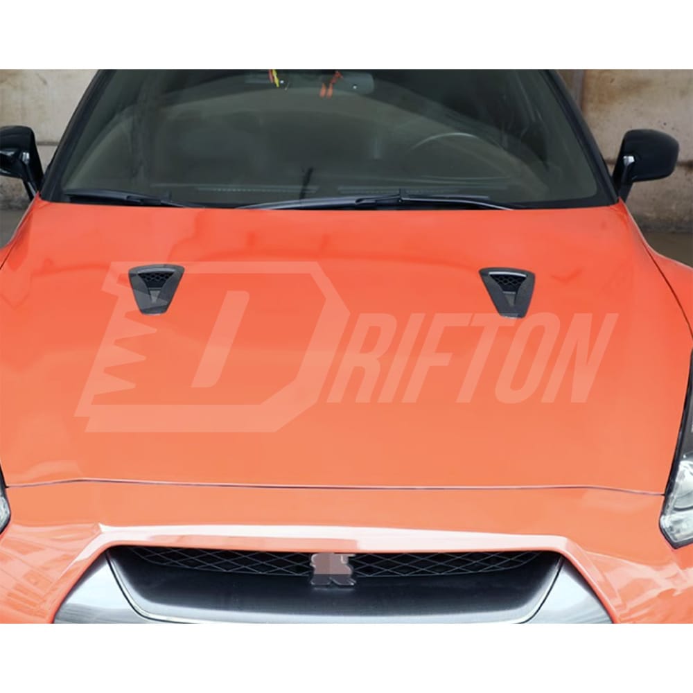 Dry Carbon Fiber Hood Vent For Nissan R35 GTR 2008-2019