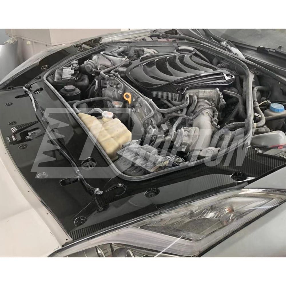 Forged Carbon Fiber Cooling Plate & Battery Cover For Nissan R35 GTR 2008-2016