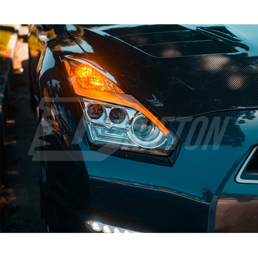 Front Bumper Headlight (White Version) For Nissan R35 GTR 2008-2019