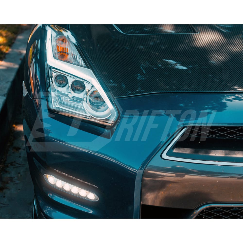 Front Bumper LED DRL Daytime Running Lights For Nissan R35 GTR 2012-2016