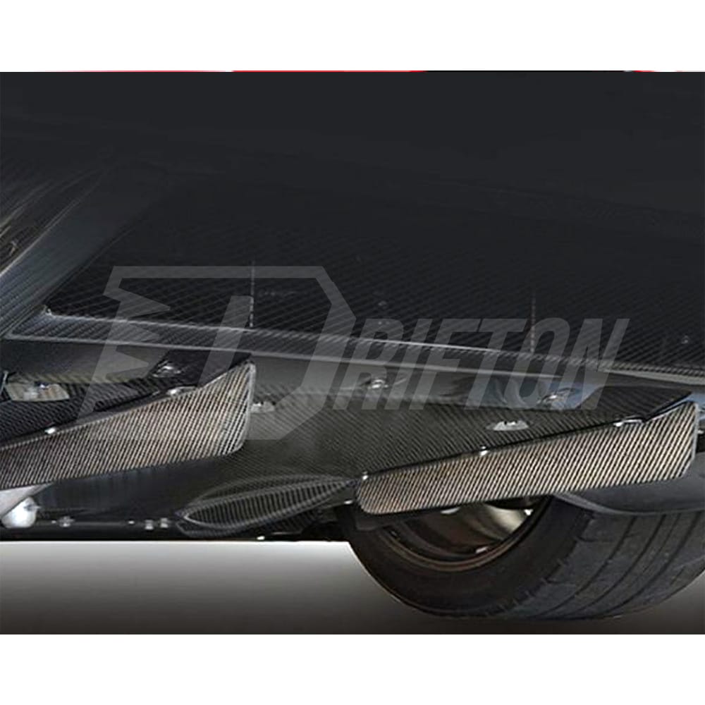 Jun Style Carbon Fiber Rear Diffuser Blade Fin For Nissan R35 GTR 2008-2019