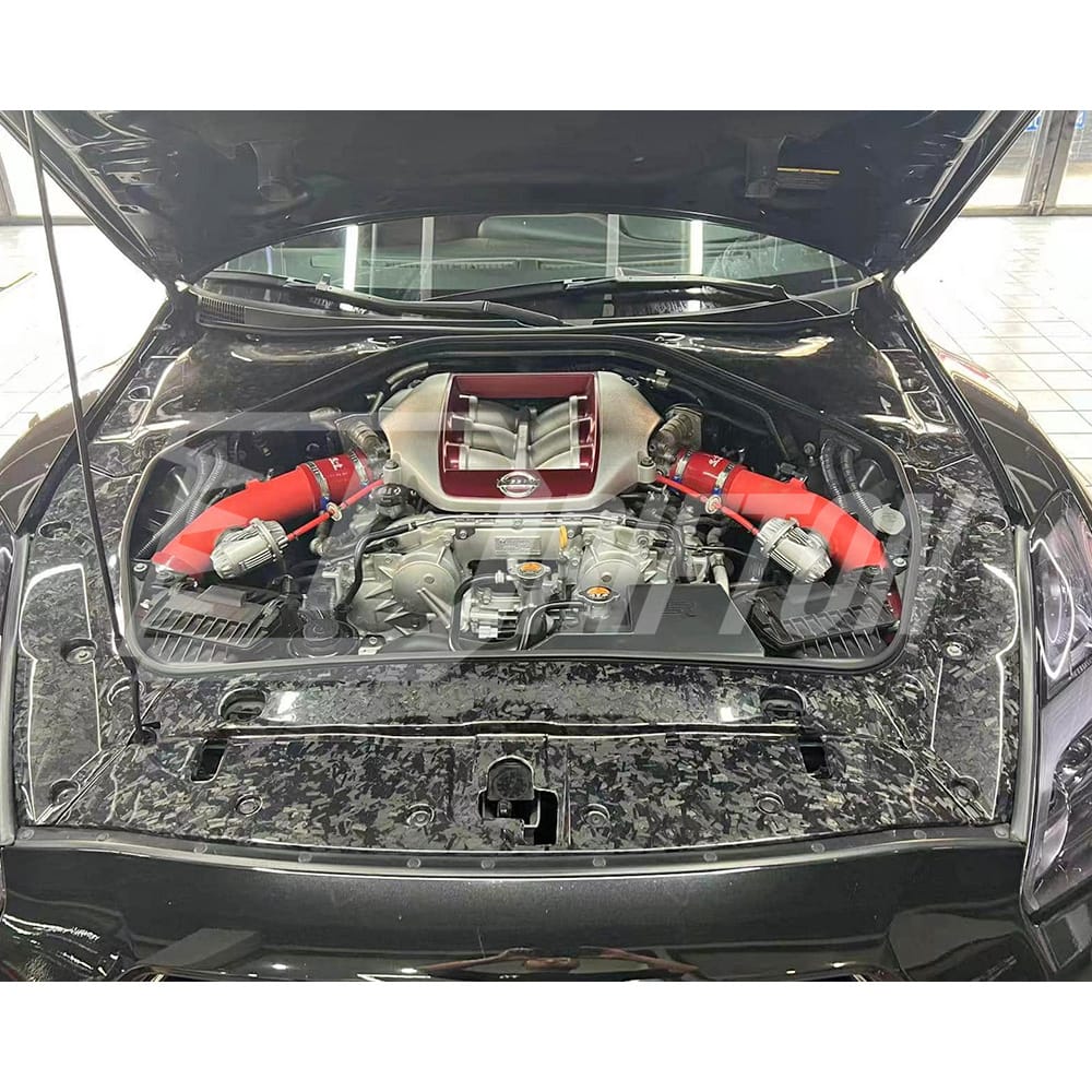  Nordring Challenge Style Forged Carbon Fiber Cooling Bay Dress Up Kit (3pcs) For Nissan R35 GTR 2008-2019