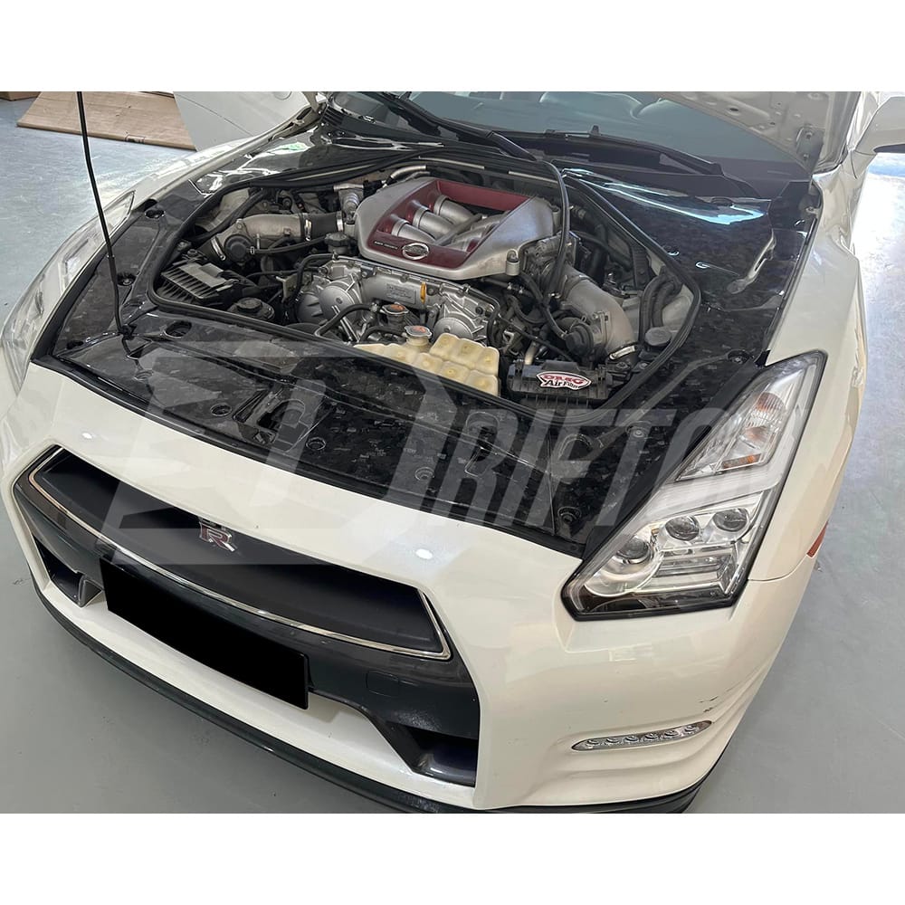  Nordring Challenge Style Forged Carbon Fiber Cooling Bay Dress Up Kit (3pcs) For Nissan R35 GTR 2008-2019