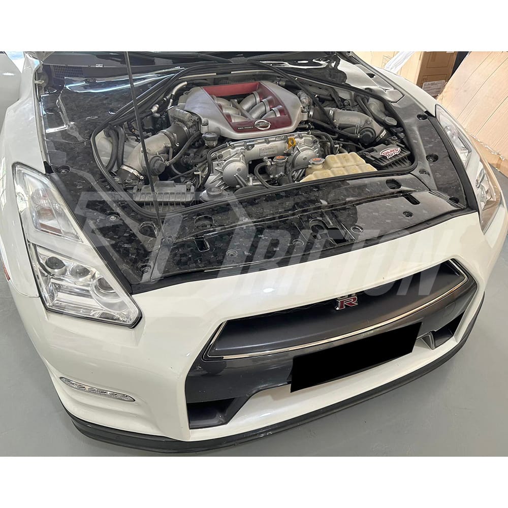 Nordring Challenge Style Forged Carbon Fiber Cooling Bay Dress Up Kit (3pcs) For Nissan R35 GTR 2008-2019