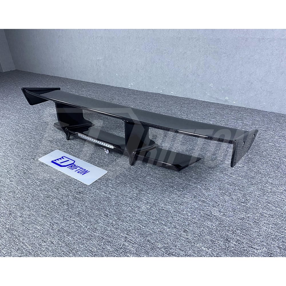 Top Secret High Bracket Style Carbon Fiber Rear Spoiler GT Wing For Nissan R35 GTR 2008-2022